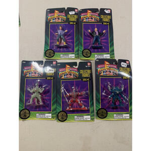 Mighty Morphin Power Rangers Evil Space Aliens Set of 5 - SEALED 1995 Bandai
